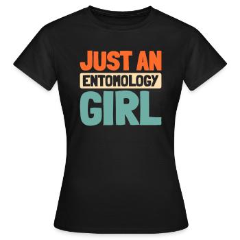 Entomology Entomologist Insect - Women's T-Shirt - black - Front - AI Model Female 172 dark (172cm)