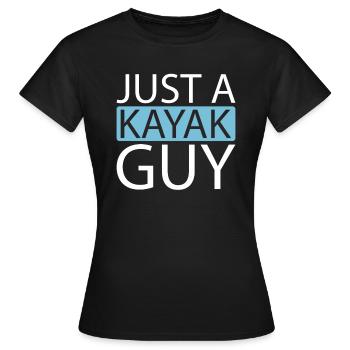 Kajaker Just A Kayak Guy - Frauen T-Shirt - Schwarz - Vorne - AI Model Female 172 dark (172cm)
