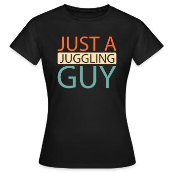 Jongleur Jongleur Juste Un Jongleur - T-shirt Femme - noir - Devant - AI Model Female 172 dark (172cm)