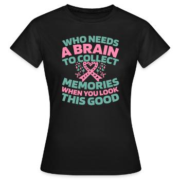 Maladie d’Alzheimer - T-shirt Femme - noir - Devant - AI Model Female 172 dark (172cm)