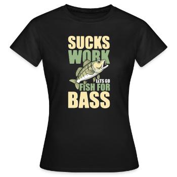 Barsch Angeln Barsch Angler - Frauen T-Shirt - Schwarz - Vorne - AI Model Female 172 dark (172cm)