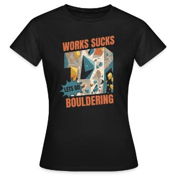 Bloc de bloc - T-shirt Femme - noir - Devant - AI Model Female 172 dark (172cm)