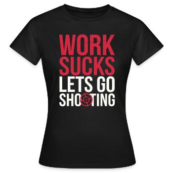 Airsoft - Frauen T-Shirt - Schwarz - Vorne - AI Model Female 172 dark (172cm)