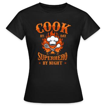 Koch Kochen - Frauen T-Shirt - Schwarz - Vorne - AI Model Female 172 dark (172cm)