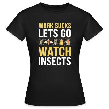 Entomology Entomologist Insect - Women's T-Shirt - black - Front - AI Model Female 172 dark (172cm)