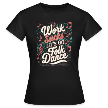 Danse traditionnelle - T-shirt Femme - noir - Devant - AI Model Female 172 dark (172cm)
