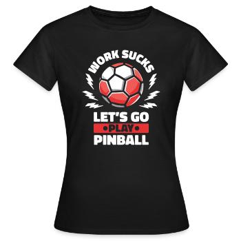 Handball Handballer - Frauen T-Shirt - Schwarz - Vorne - AI Model Female 172 dark (172cm)