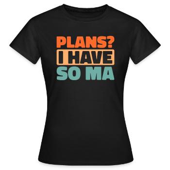 Humour noir - T-shirt Femme - noir - Devant - AI Model Female 172 dark (172cm)