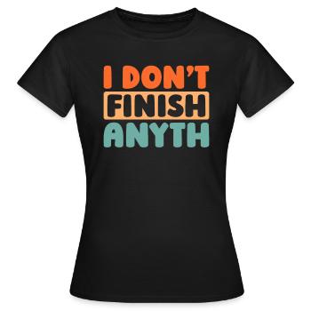 Humour noir - T-shirt Femme - noir - Devant - AI Model Female 172 dark (172cm)