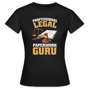 Employé de bureau - T-shirt Femme - noir - Devant - AI Model Female 172 dark (172cm)