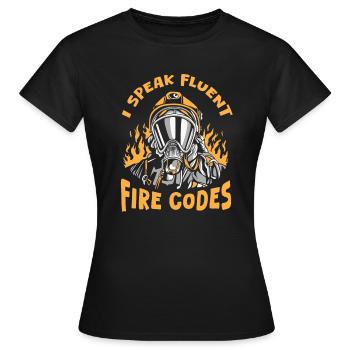 Incendies - T-shirt Femme - noir - Devant - AI Model Female 172 dark (172cm)