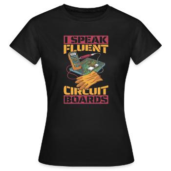 Electrical engineer - Women's T-Shirt - black - Front - AI Model Female 172 dark (172cm)