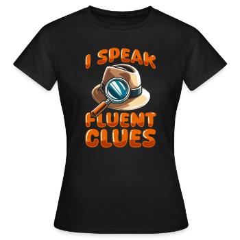 Detektiv - Frauen T-Shirt - Schwarz - Vorne - AI Model Female 172 dark (172cm)
