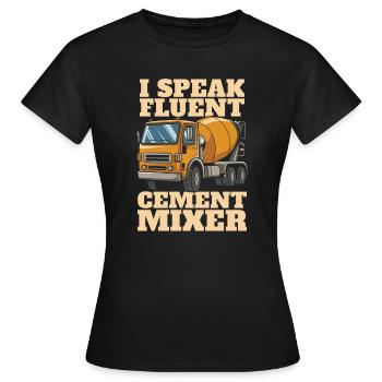Ouvrier du bâtiment - T-shirt Femme - noir - Devant - AI Model Female 172 dark (172cm)