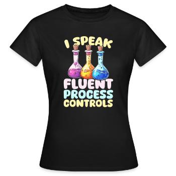 Opérateurs chimiques - T-shirt Femme - noir - Devant - AI Model Female 172 dark (172cm)