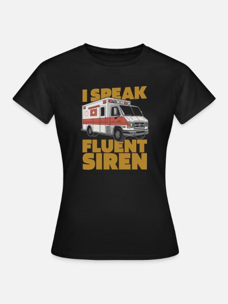 Krankenwagenfahrer - Frauen T-Shirt - Schwarz