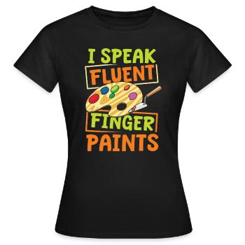 Éducateur de la petite enfance - T-shirt Femme - noir - Devant - AI Model Female 172 dark (172cm)