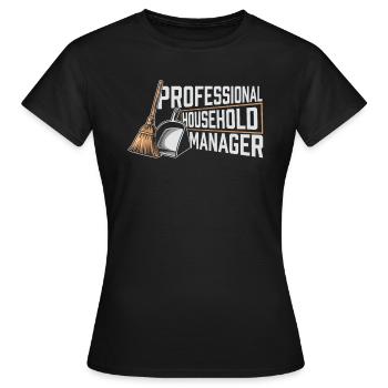Hausfrau - Frauen T-Shirt - Schwarz - Vorne - AI Model Female 172 dark (172cm)