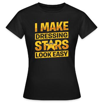 Costume - T-shirt Femme - noir - Devant - AI Model Female 172 dark (172cm)