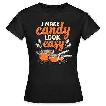 Konditor - Frauen T-Shirt - Schwarz - Vorne - AI Model Female 172 dark (172cm)