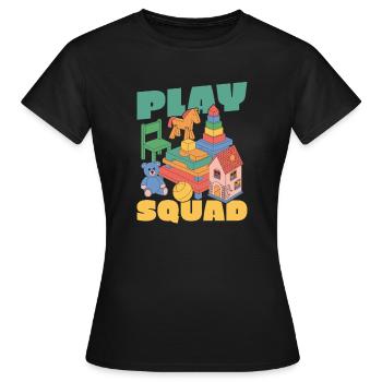 Éducateur de la petite enfance Kader - T-shirt Femme - noir - Devant - AI Model Female 172 dark (172cm)