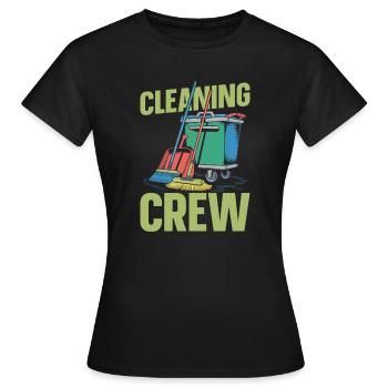 Équipe de nettoyage - T-shirt Femme - noir - Devant - AI Model Female 172 dark (172cm)