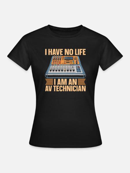 Av Techniker - Frauen T-Shirt - Schwarz