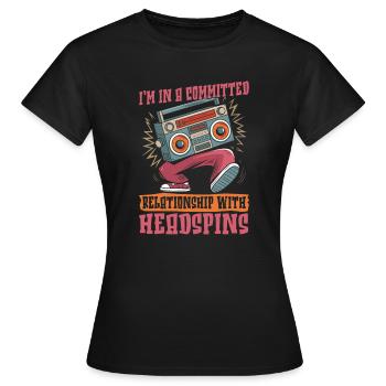 Breakdance Breakdancer Breakdancing - Women's T-Shirt - black - Front - AI Model Female 172 dark (172cm)