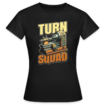 Dreher Kader - Frauen T-Shirt - Schwarz - Vorne - AI Model Female 172 dark (172cm)