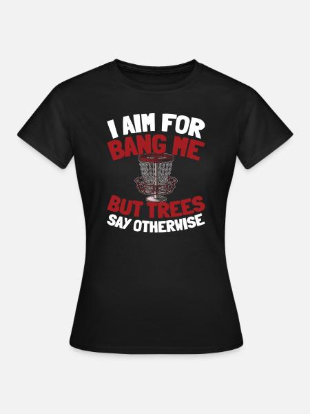 Frisbee Golf Disc Golf - Frauen T-Shirt - Schwarz