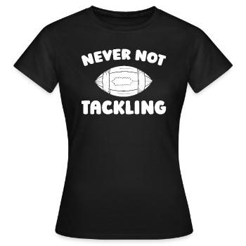 Football américain - T-shirt Femme - noir - Devant - AI Model Female 172 dark (172cm)