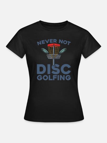 Frisbee Golf Disc Golf - Frauen T-Shirt - Schwarz
