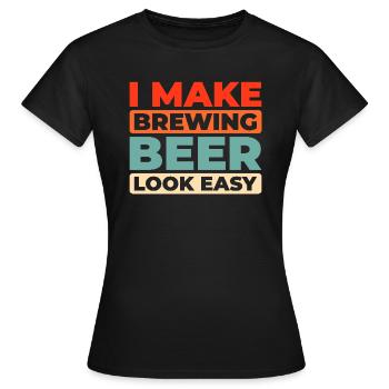 Constructeur - T-shirt Femme - noir - Devant - AI Model Female 172 dark (172cm)