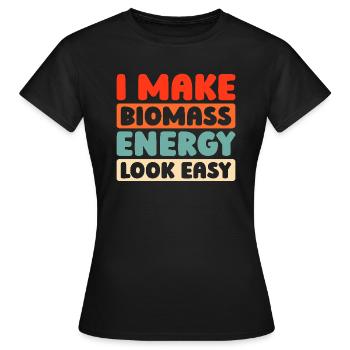 Blogger Blogging - Women's T-Shirt - black - Front - AI Model Female 172 dark (172cm)