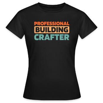 Ouvrier du bâtiment - T-shirt Femme - noir - Devant - AI Model Female 172 dark (172cm)