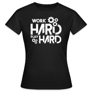 bourreau de travail - T-shirt Femme - noir - Devant - AI Model Female 172 dark (172cm)