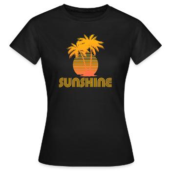 Sunshine - Women's T-Shirt - black - Front - AI Model Female 172 dark (172cm)