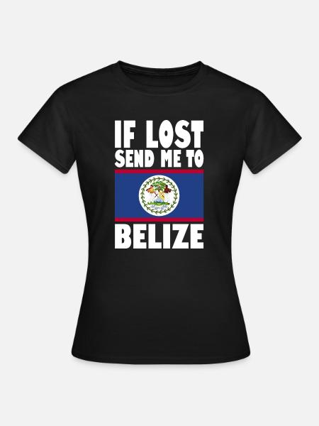 Belize Flagge Spruch - Frauen T-Shirt - Schwarz