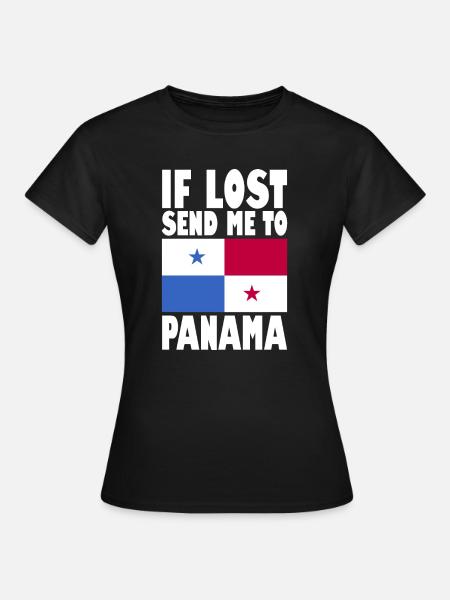 Panama Flagge Spruch - Frauen T-Shirt - Schwarz