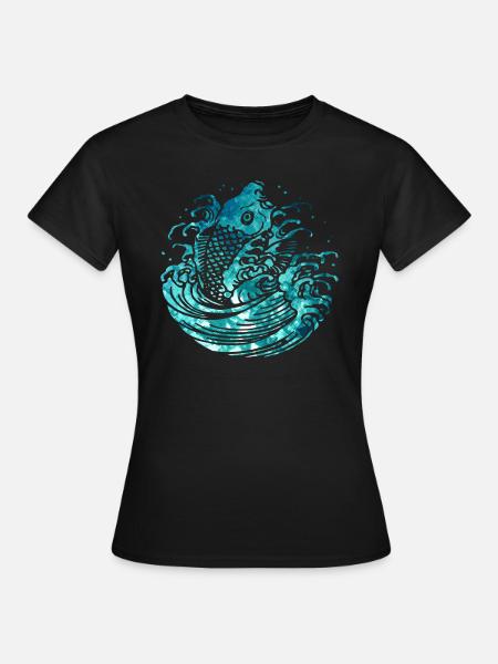 Fisch - Frauen T-Shirt - Schwarz