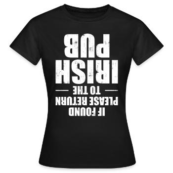 Irish Pub Party St Paddy's Gift - T-shirt Femme - noir - Devant - AI Model Female 172 dark (172cm)