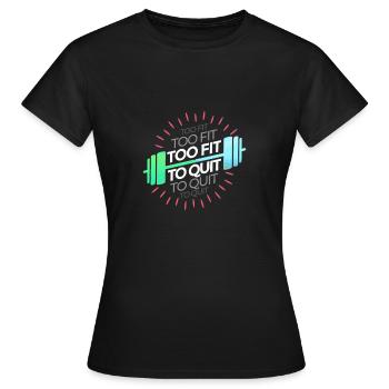 Super fit fitness - Women's T-Shirt - black - Front - AI Model Female 172 dark (172cm)
