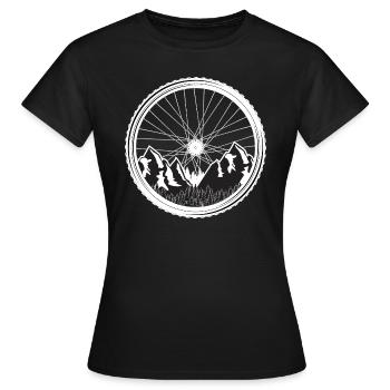 Roue de Montage - T-shirt Femme - noir - Devant - AI Model Female 172 dark (172cm)