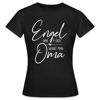 Großmutter Oma Enkel Omi Geschenk Geschenksidee - Frauen T-Shirt - Schwarz - Vorne - AI Model Female 172 dark (172cm)