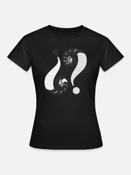Infinite enigma. 01 B&W - Women's T-Shirt - black