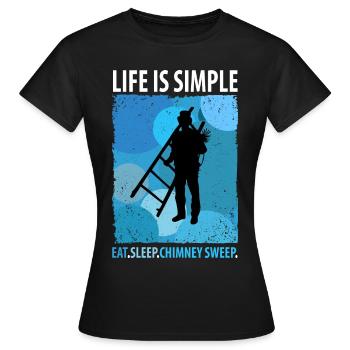 Chimney Sweep Chimney Sweep - Women's T-Shirt - black - Front - AI Model Female 172 dark (172cm)
