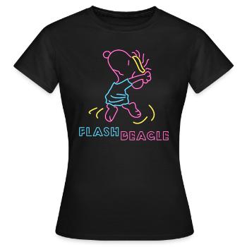 Peanuts Snoopy Flash Beagle - Women's T-Shirt - black - Front - AI Model Female 172 dark (172cm)