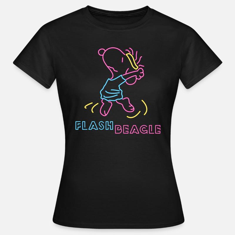 Peanuts Snoopy Flash Beagle - Women's T-Shirt - black