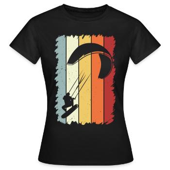 Kitesurfer Kitesurf Kitesurf - T-shirt Femme - noir - Devant - AI Model Female 172 dark (172cm)