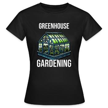 Greenhouse Gardening - Women's T-Shirt - black - Front - AI Model Female 172 dark (172cm)